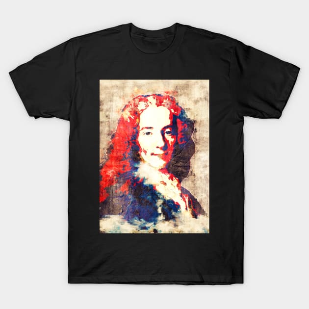 Voltaire Pop Art T-Shirt by Nerd_art